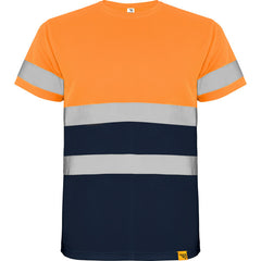 Prenda alta visibilidad Delta HV9310 Hombre Marino/Naranja Fluor personalizable con bordado, serigrafia y DTF | LogoLider