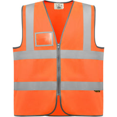Chaleco Polux CC9311 Unisex Naranja Fluor personalizable con bordado, serigrafia y DTF | LogoLider