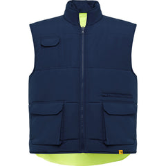 Prenda alta visibilidad Persei HV9313 Unisex Marino/Amarillo Fluor personalizable con bordado, serigrafia y DTF | LogoLider