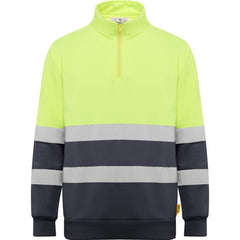 Prenda alta visibilidad Spica HV9314 Unisex Plomo/Amarillo Fluor personalizable con bordado, serigrafia y DTF | LogoLider