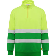 Prenda alta visibilidad Spica HV9314 Unisex Verde Jardín/Amarillo Flúor personalizable con bordado, serigrafia y DTF | LogoLider