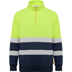 Prenda alta visibilidad Spica HV9314 Unisex Marino/Amarillo Fluor personalizable con bordado, serigrafia y DTF | LogoLider