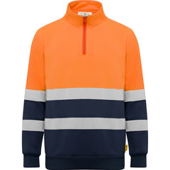 Prenda alta visibilidad Spica HV9314 Unisex Marino/Naranja Fluor personalizable con bordado, serigrafia y DTF | LogoLider
