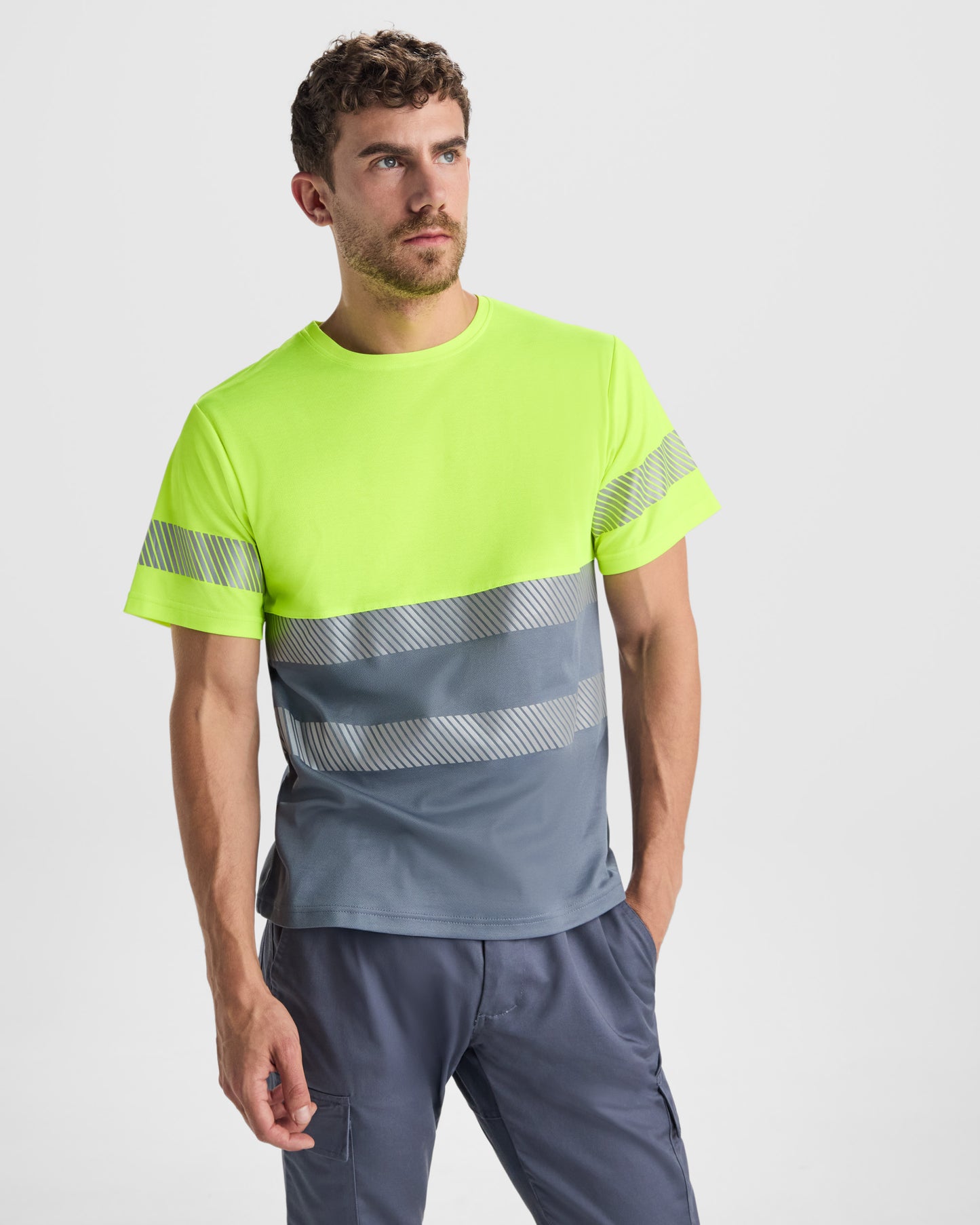 Camiseta Manga Corta Alta Visibilidad Tauri - LogoLider