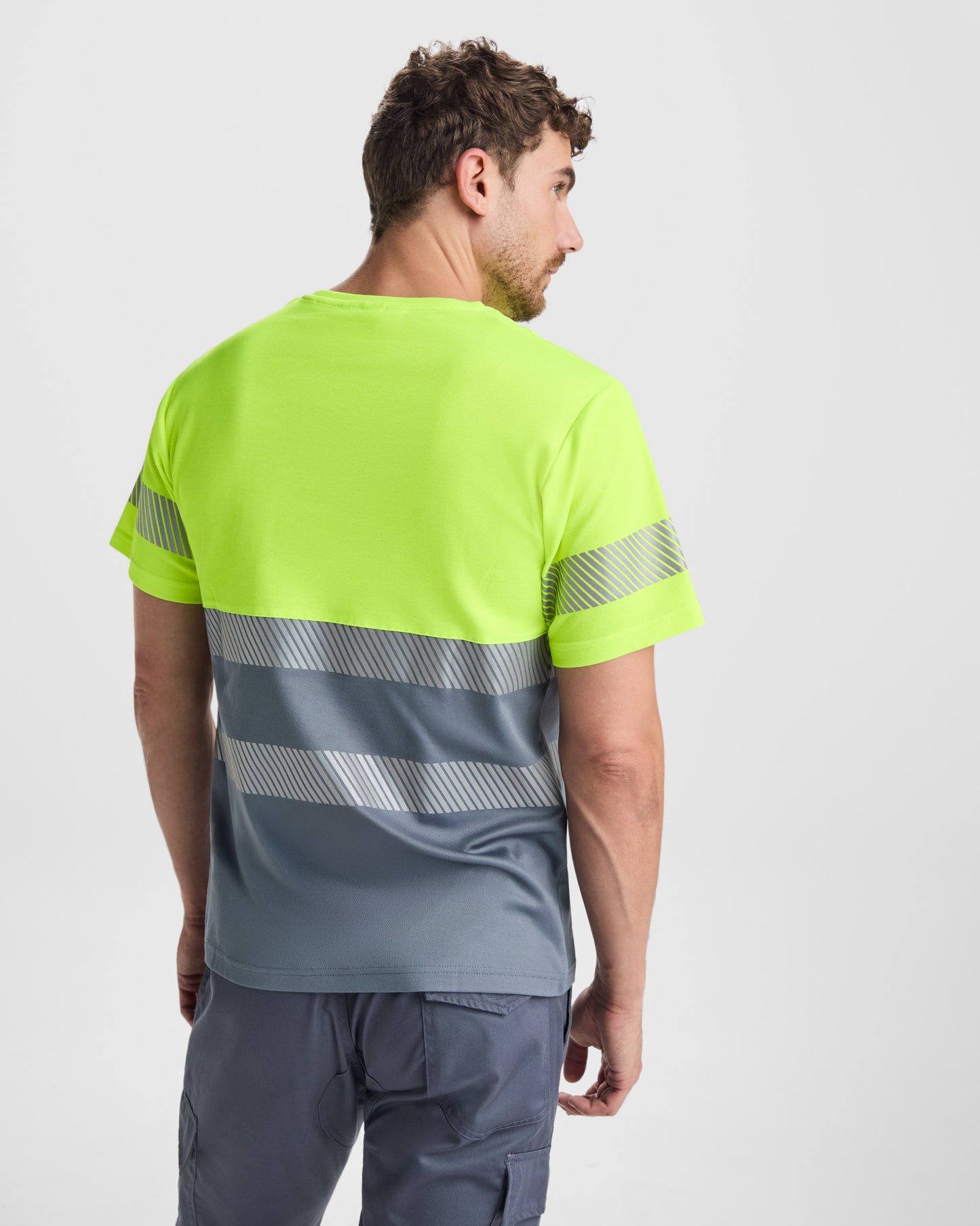 Camiseta Manga Corta Alta Visibilidad Tauri - LogoLider