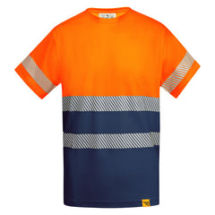 Prenda alta visibilidad Tauri HV9317 Hombre Marino/Naranja Fluor personalizable con bordado, serigrafia y DTF | LogoLider