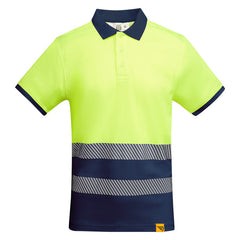 Prenda alta visibilidad Atrio HV9318 Hombre Marino/Amarillo Fluor personalizable con bordado, serigrafia y DTF | LogoLider