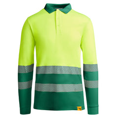 Prenda alta visibilidad Atrio Ls HV9319 Hombre Verde Jardín/Amarillo Flúor personalizable con bordado, serigrafia y DTF | LogoLider
