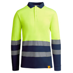 Prenda alta visibilidad Atrio Ls HV9319 Hombre Marino/Amarillo Fluor personalizable con bordado, serigrafia y DTF | LogoLider