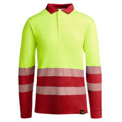 Prenda alta visibilidad Atrio Ls HV9319 Hombre Rojo Laboral/Amarillo Flúor personalizable con bordado, serigrafia y DTF | LogoLider
