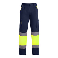 Prenda alta visibilidad Enix HV9321 Hombre Marino/Amarillo Fluor personalizable con bordado, serigrafia y DTF | LogoLider