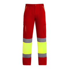 Prenda alta visibilidad Enix HV9321 Hombre Rojo Laboral/Amarillo Flúor personalizable con bordado, serigrafia y DTF | LogoLider
