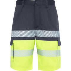 Prenda alta visibilidad Lada HV9328 Unisex Plomo/Amarillo Fluor personalizable con bordado, serigrafia y DTF | LogoLider