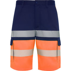 Prenda alta visibilidad Lada HV9328 Unisex Marino/Naranja Fluor personalizable con bordado, serigrafia y DTF | LogoLider