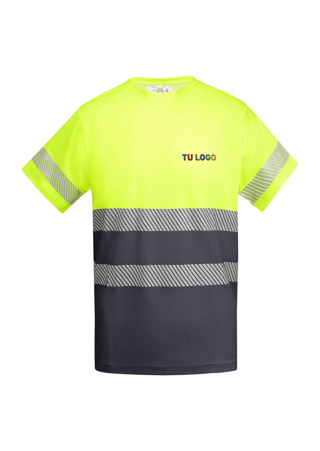 Camiseta Manga Corta Alta Visibilidad Tauri - LogoLider