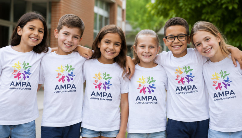 Camisetas Personalizadas para Colegios y AMPAS