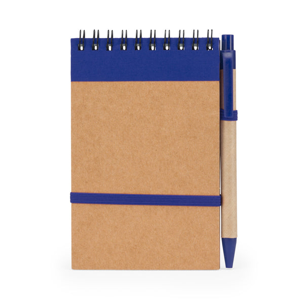 Acabado de la libreta de espiral de 70 hojas azul royal